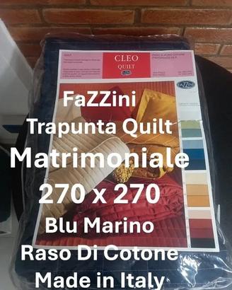270 x 270 Maxi Trapunta Quilt Fazzini Blu