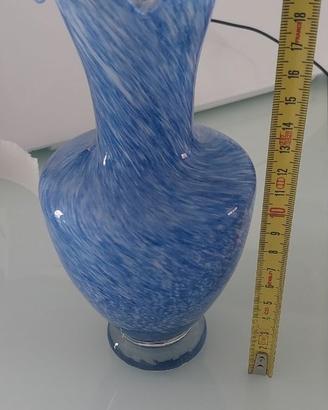 Vasetto in vetro blu