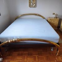 LETTO MATRIMONIALE IN OTTONE