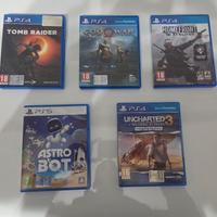 Giochi Play Station 4 e 5 (VENDUTO)