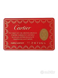 GARANZIA CARTIER PELLETTERIA