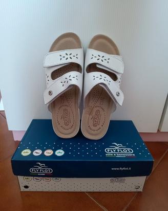 Ciabatte Fly Flot bianche n.36