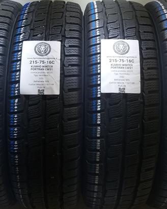 4 GOMME 215 75 16C KUMHO A68225