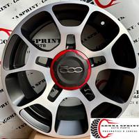 4 CERCHI IN LEGA ORIGINALI RAGGIO 16 FIAT 500
