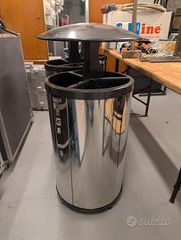 Portarifiuti a 3 vani , da esterno o interno