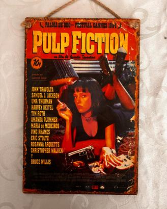 Quadro decorativo di Pulp fiction in stile vintage