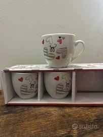 Set tazzine 3pz senza piattini