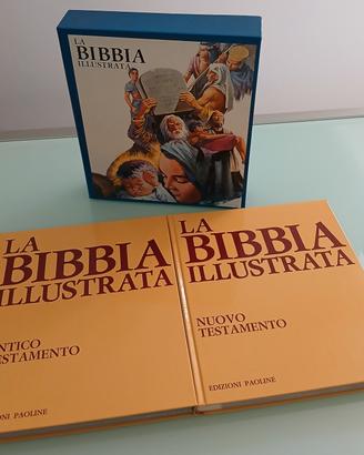 Cofanetto contenente due volumi de "La Bibbia Illu
