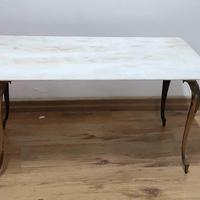 Tavolino ottone e marmo vintage design anni 50