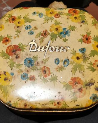 Scatola Vintage in latta Dufour