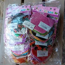 lotto stock decorazioni glitterate adesive