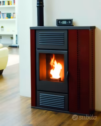 Stufa a pellet 10 kw slim 21 cm