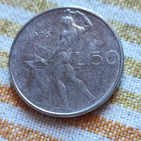 Moneta Repubblica italiana 50 lire anno 1976