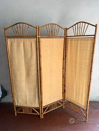 Separè vintage in bambù