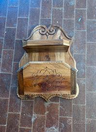 Portadocumenti, svuota tasche, legno massello