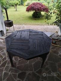 tavolo legno ottagonale