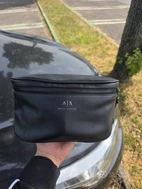 Tracolla Uomo Armani Exchange A|X Nero Originale 