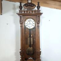 176406 Antico orologio a pendolo a due pesi Vienna