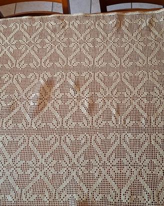 tovaglia/centrotavola vintage   uncinetto Filet  