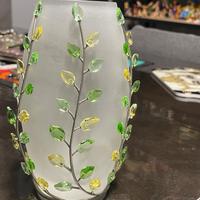 SWAROVSKI VASO FOGLIE CRISTALLO