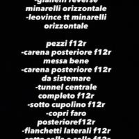 pezzi f12r e minarelli