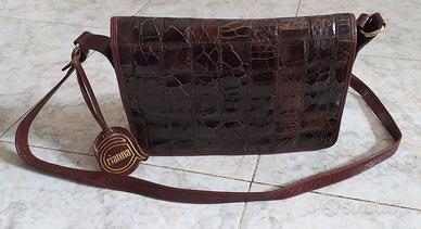 Borsetta vintage Arianna in vera pelle esotica