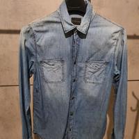 Camicia uomo jeans Sisley