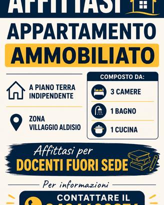 Villetta per DOCENTI FUORISEDE Giardino e Veranda