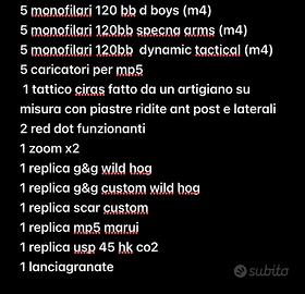 Materiale softair