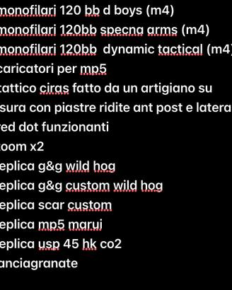 Materiale softair