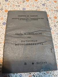 libretto Moto Guzzi cardellino 