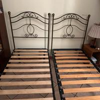 2 reti a doghe per letto singolo e testate