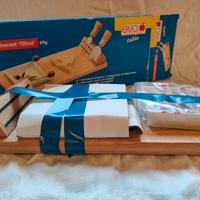 Set Buongusto "Oliva" 6pz Eva Collection tagliere