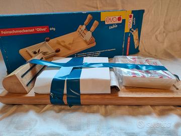 Set Buongusto "Oliva" 6pz Eva Collection tagliere
