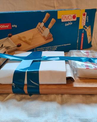 Set Buongusto "Oliva" 6pz Eva Collection tagliere