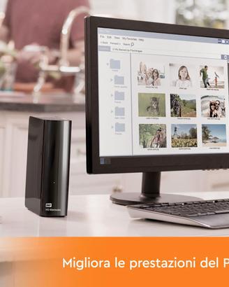 Hard disk 14TB WD Elements HDD per desktop USB 3.0