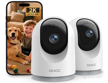 2K 3MP Telecamera Wi-Fi Interno 2.4GHz Visione Not