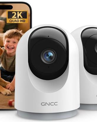 2K 3MP Telecamera Wi-Fi Interno 2.4GHz Visione Not