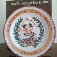 Piatto Buon Ricordo. Cacciani Frascati