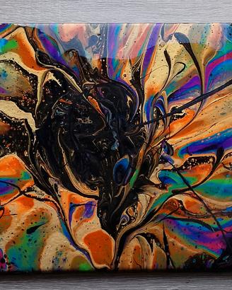 mattonelle decorate a mano fluorescenti 