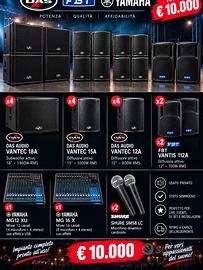 IMPIANTO AUDIO PROFESSIONALE