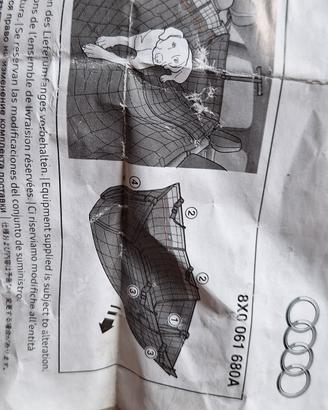 Copertura Protezione Sedili AUDI Posteriori Cani