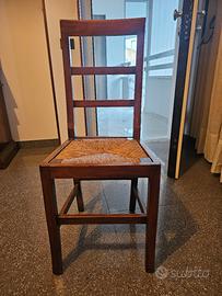 Sedie arte povera impagliate