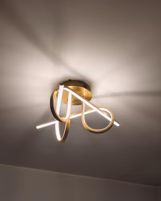 Plafoniera/Lampadario LED Moderno design Oro  