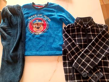 Pigiama Paw Patrol taglia 6 anni + omaggio Pile