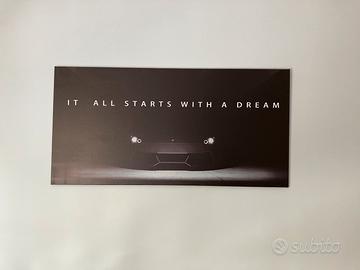 Quadro moderno “It All Starts With a Dream”