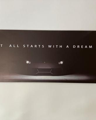 Quadro moderno “It All Starts With a Dream”