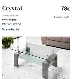 tavolino da soggiorno 