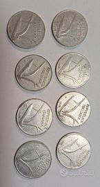 8 MONETE DA 10 LIRE 1955