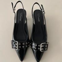 Tacchi neri bassi, kitten heels